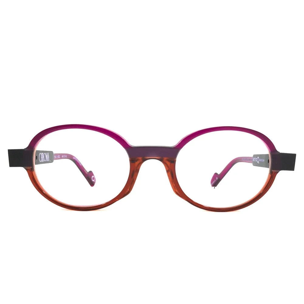 Etnia Barcelona Eyeglasses Frames CHROMA N43 VIOG Violet Orange 48-20-140